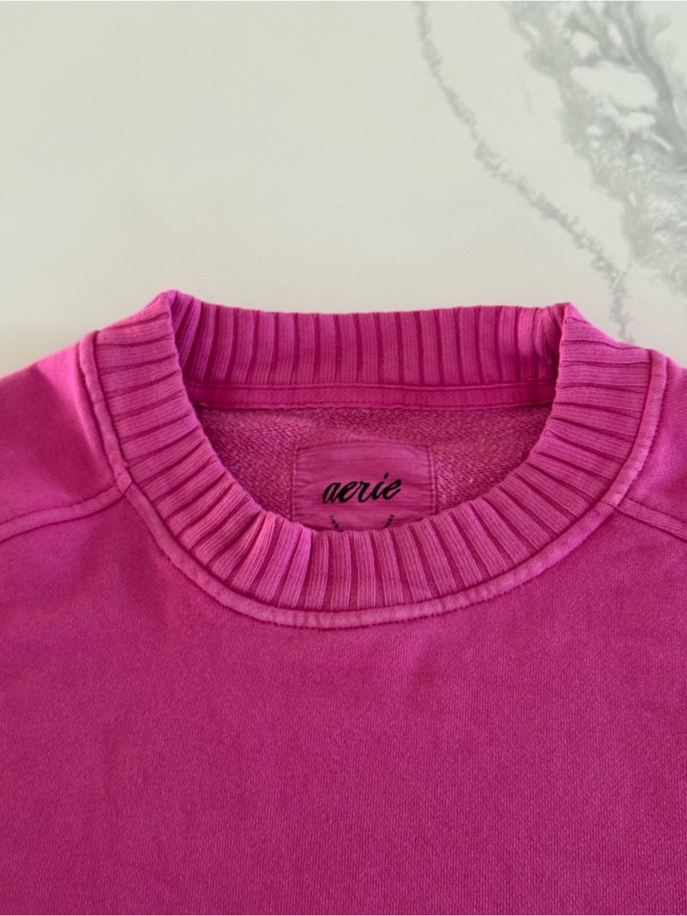 Aerie Pink Crewneck Sweatshirt - Picture 2 of 6
